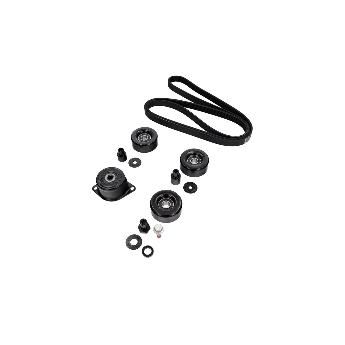 Complete pulley and belt set - tensioner, idlers and drive belt - – Porsche Boxster/Cayman