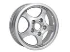 16-Zoll-Cup-Leichtmetallrad vorn, Silbermetallic. Porsche 964 C2 / C4