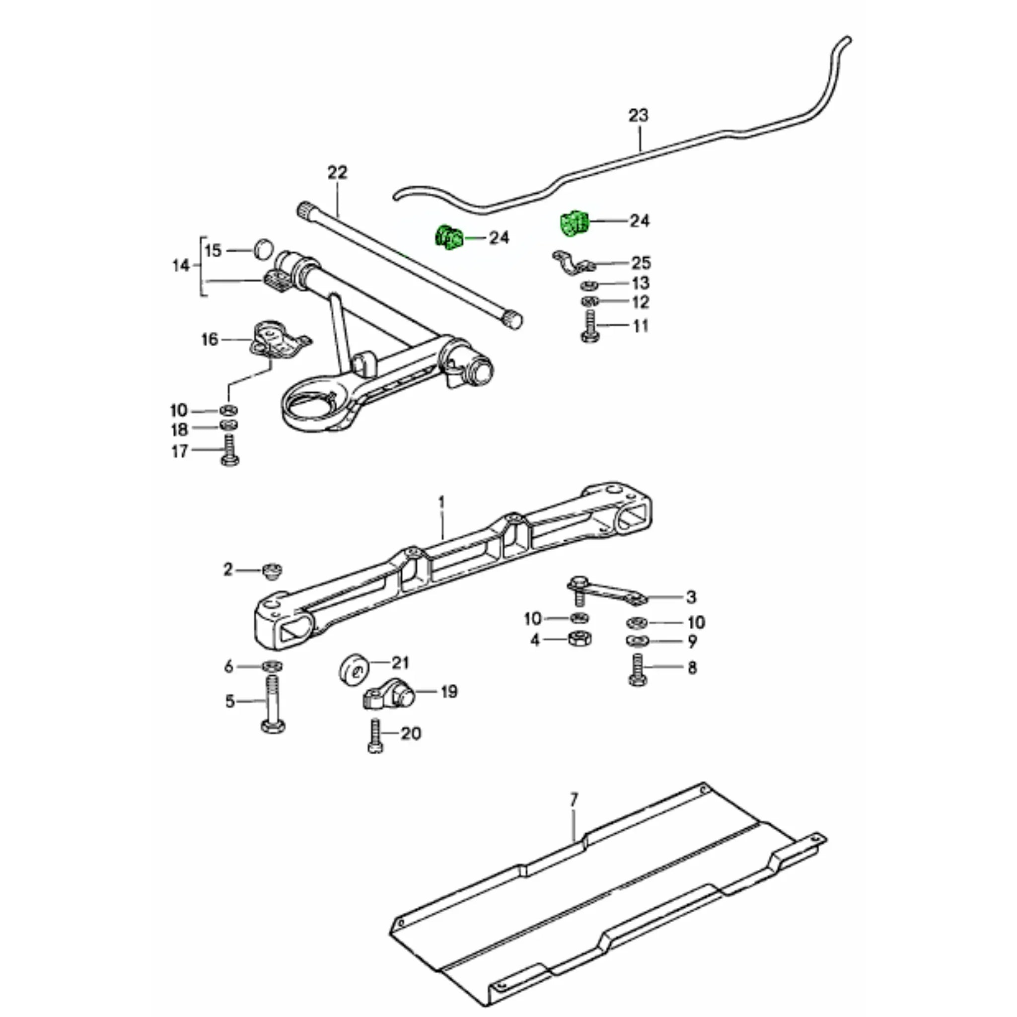 Powerflex Stabilisatorbuchsen Vorne 22mm Porsche_2