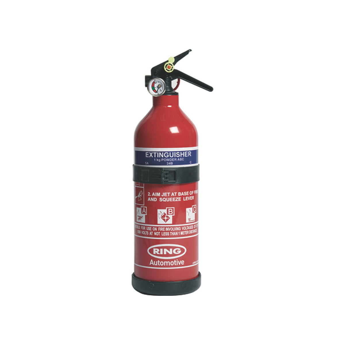 1 kg Dry Powder ABC Fire Extinguisher with Pressure Gauge