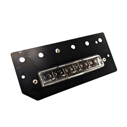 Fuse box with cover, 12 fuses for blade fuse retrofit – Porsche 914