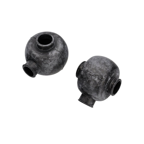 Rubber boots for use with spherical rod ends