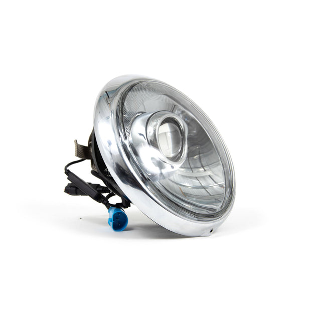 RHD-LED-Scheinwerfer-Umbausatz mit verchromtem Reflektor und klaren Gläsern. Porsche 911 / 964