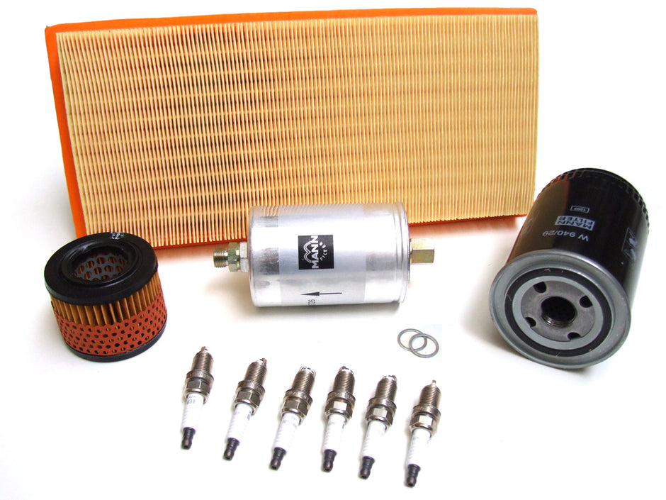 Service-Wartungskit für Porsche 911 204 PS (1981–1983) – kleines Kit mit Öl-, Luftfilter, Zündkerzen & mehr
