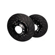 EBC Racing Two-Piece Floating Slotted Front Brake Rotors for Porsche
