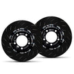 EBC Racing Two-Piece Floating Rear Slotted Brake Discs for Porsche 991 GT3