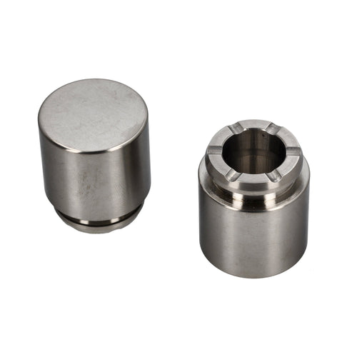 Titanium replacement pistons for Brembo brake calipers