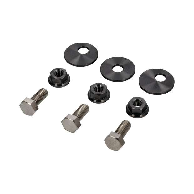 Titanium fixing kit for titanium tailpipes with nuts and bolts. Porsche 997 GT3, 991 GT3 and GT3 RS