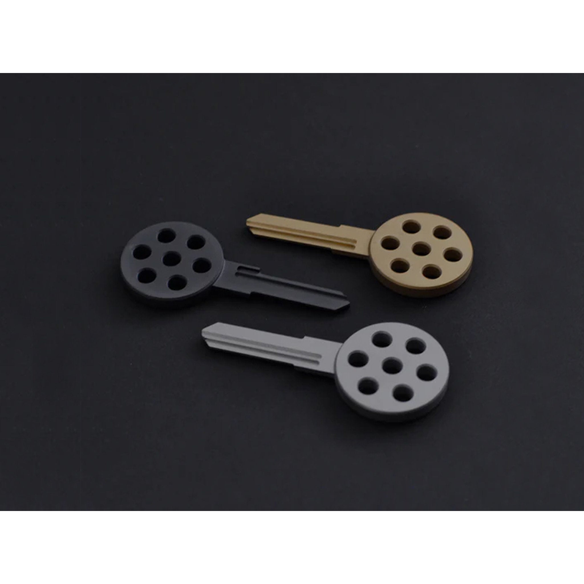 Blank 917-style key. Porsche 924 / 944 / 968