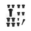 Dashboard Knob Set, Black – Porsche 356B / 356C