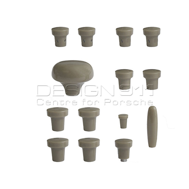 Armaturenbrettknopf-Set, Grau – Porsche 356A (1955-1959)