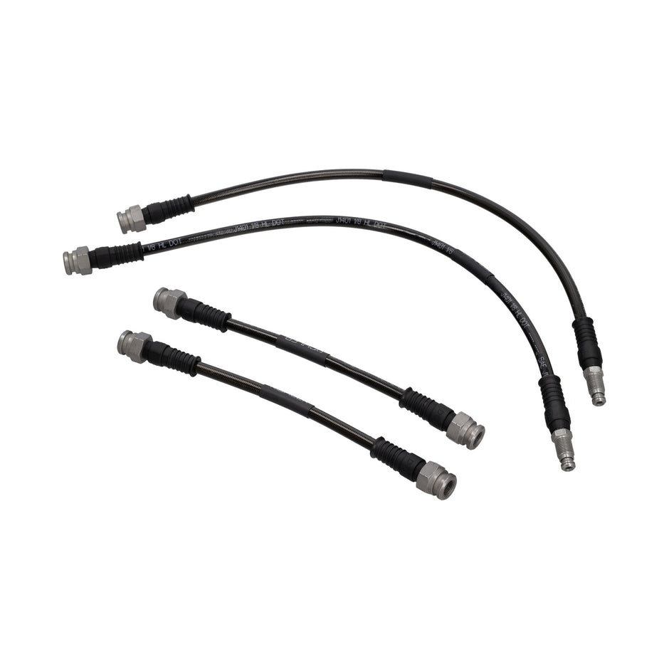 Bremsschläuche Stahlflex (4er Set) Vorne & Hinten Porsche 944 / 924S