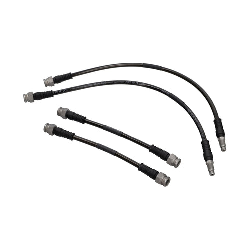 Steel braided brake lines (4-piece set) Front & Rear Porsche 944 / 924S