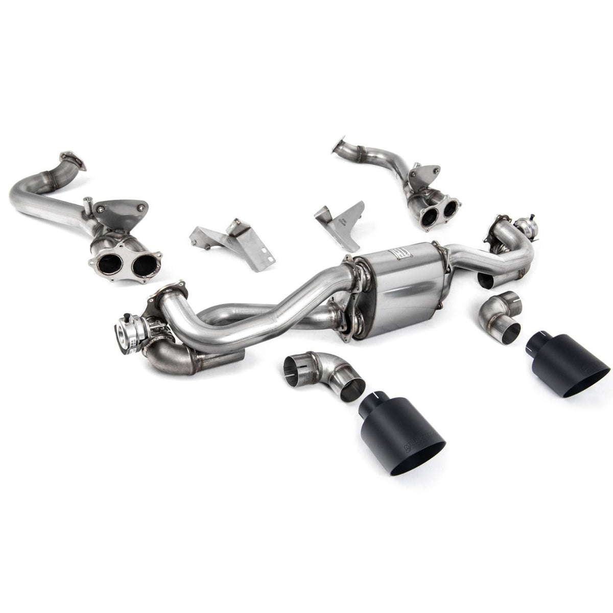 Milltek GPF Bypass Sports Exhaust with Cerakote Black GT-115 Trims - Milltek Sport - Porsche 718 Boxster / Cayman 4.0L
