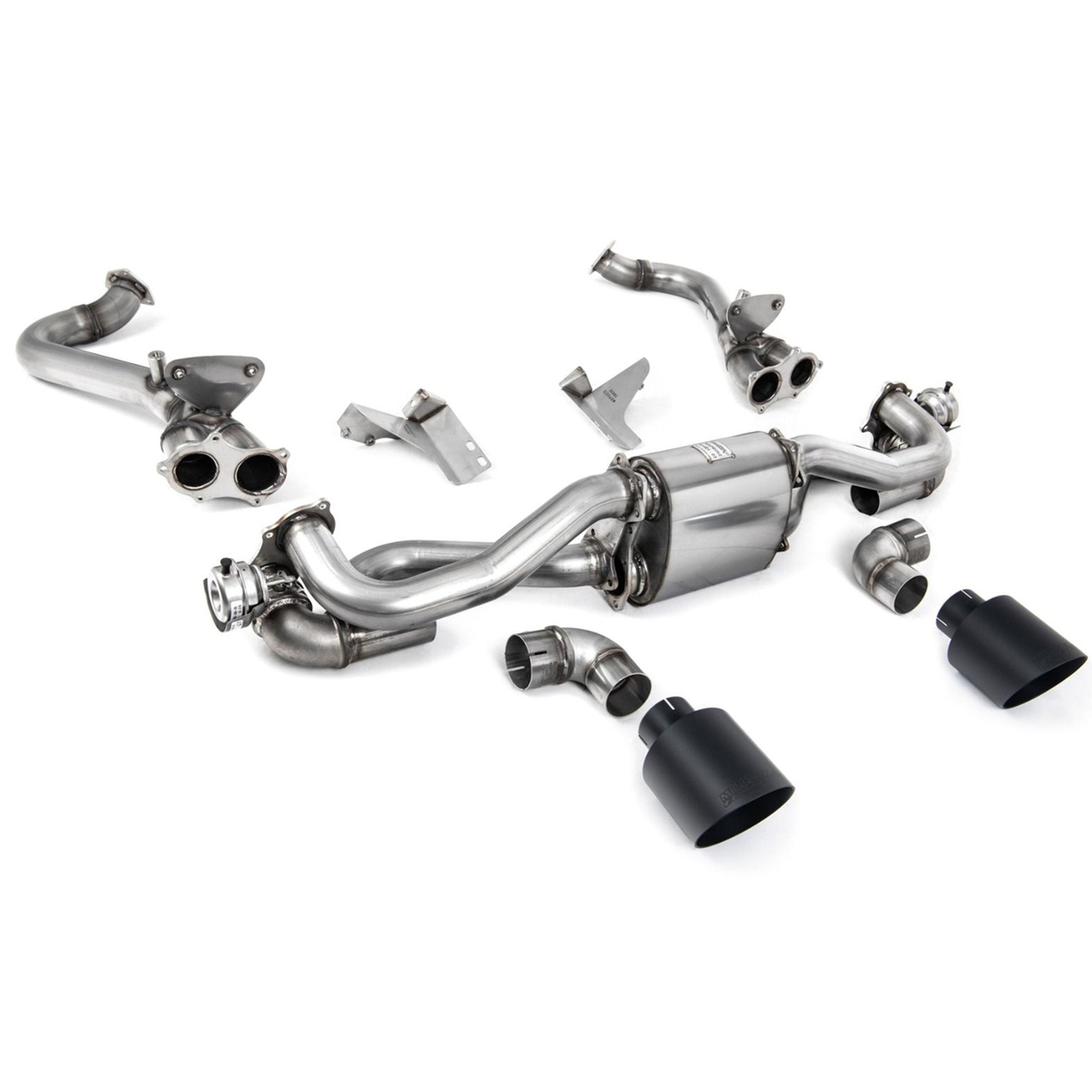 Milltek GPF Bypass-Sportauspuff mit Cerakote Black GT-115-Verkleidungen – Milltek Sport – Porsche 718 Boxster / Cayman 4.0L