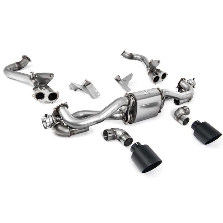 Milltek GPF Bypass-Sportauspuff mit Cerakote Black GT-115-Verkleidungen – Milltek Sport – Porsche 718 Boxster / Cayman 4.0L