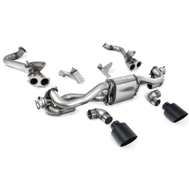 Milltek GPF Bypass-Sportauspuff mit Cerakote Black GT-115-Verkleidungen – Milltek Sport – Porsche 718 Boxster / Cayman 4.0L
