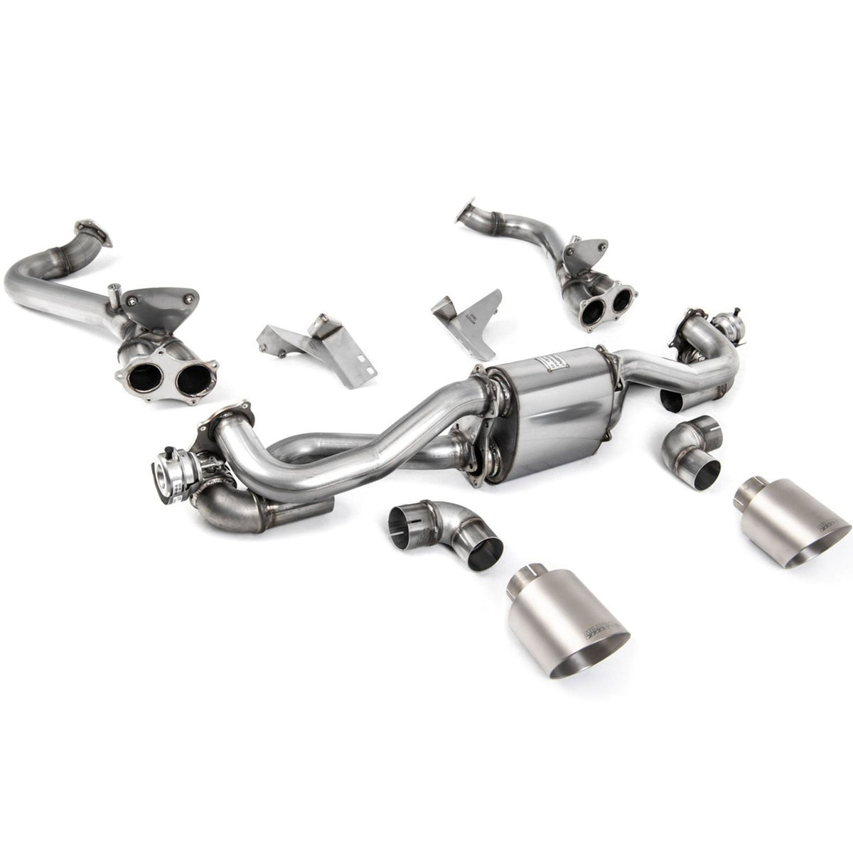 Milltek GPF Bypass Sports Exhaust with Titanium GT-115 Trims - Milltek Sport - Porsche 718 Boxster / Cayman 4.0L