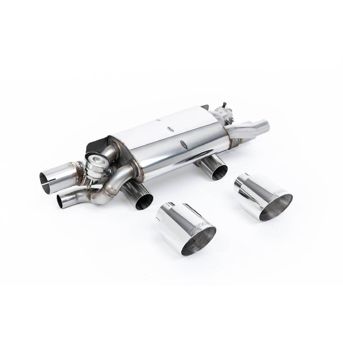 Milltek Sport Exhaust Rear Silencer (PSE) with Polished GT-115 Trims. Porsche 991.2 3.0LT / S / GTS 2015-19