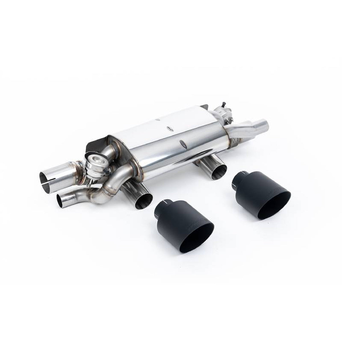 Milltek Sport Exhaust rear silencer (PSE) with GT-115 Cerakote Black tailpipes. Porsche 991.2 3.0LT / S / GTS 2015-19