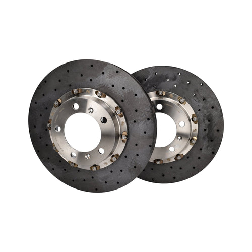 Carbon ceramic replacement brake disc set, front. Porsche 997
