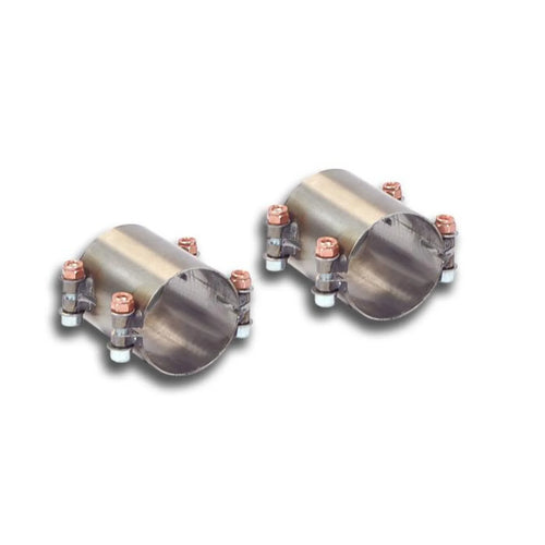 Supersprint Verbindungsrohre Adapter für Serienkrümmer Porsche 993 Edelstahl