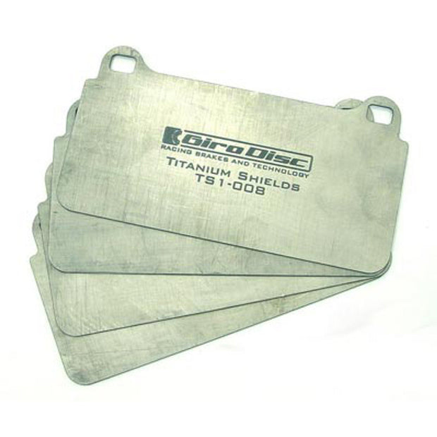 Heat shields for titanium brake pads. Front Porsche 991, 992, GT4