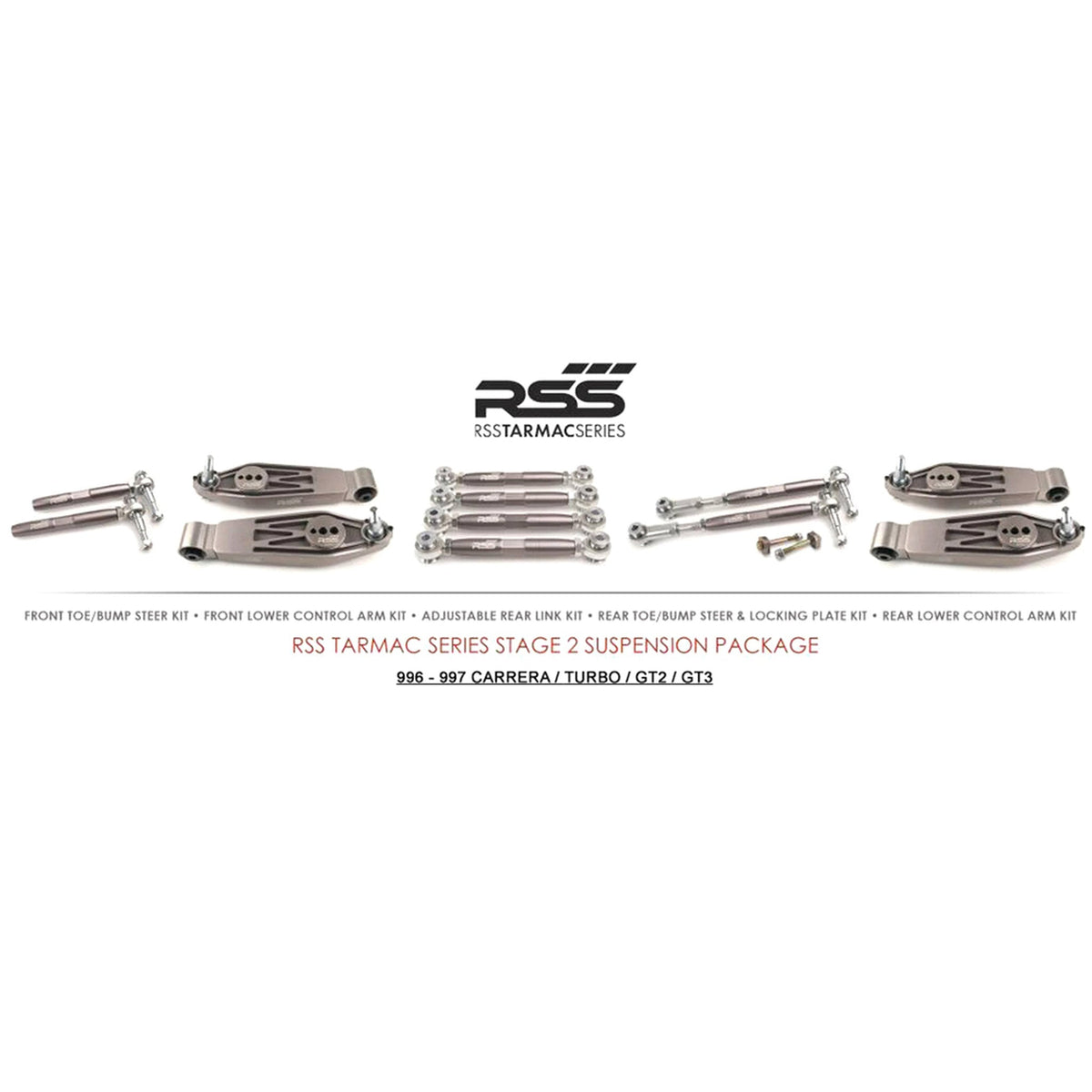 RSS Tarmac Series Stage 2 Suspension Package Porsche 997 C2, C4, GTS, Turbo - OEM / Original Equipment Quality