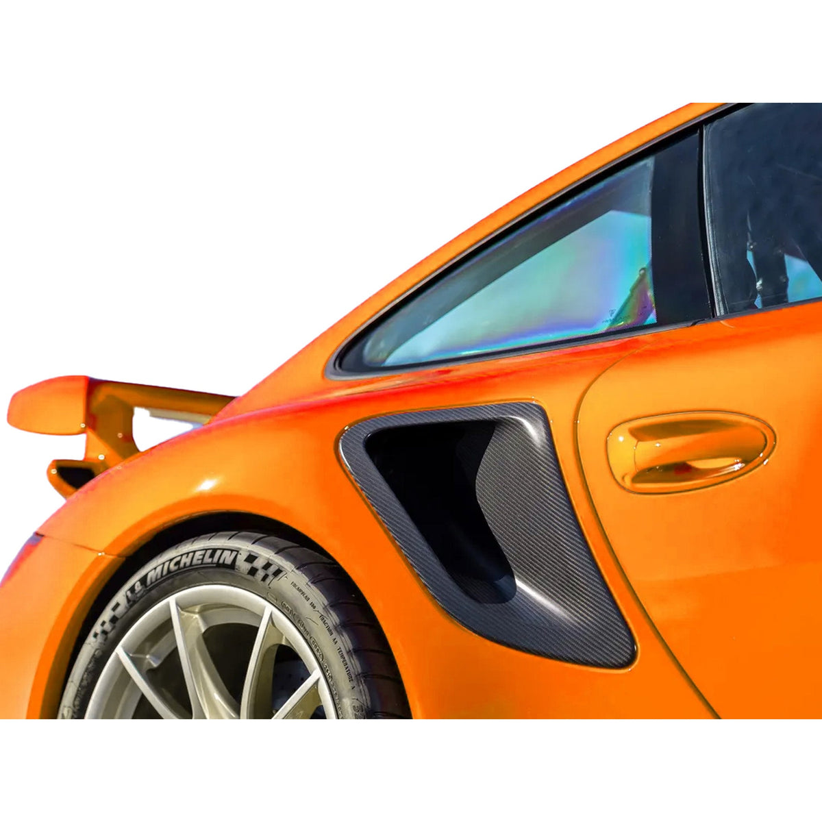 Side air intakes carbon fiber. Porsche 997 turbo / turbo S