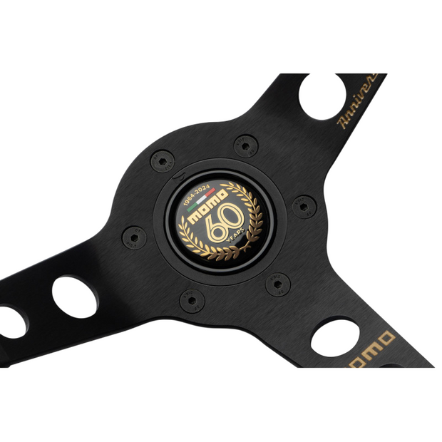 MOMO Mod.07 60. Jubiläumslenkrad – schwarzes Leder (Limited Edition)
