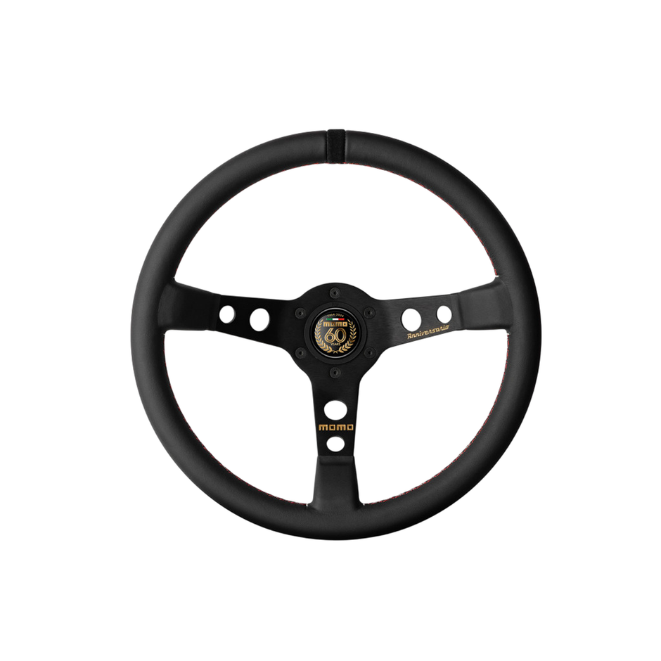 Momo Mod.07 60. Jubiläumslenkrad in limitierter Auflage - schwarzes Leder | Porsche 968 | OEM / Erstausrüsterqualität