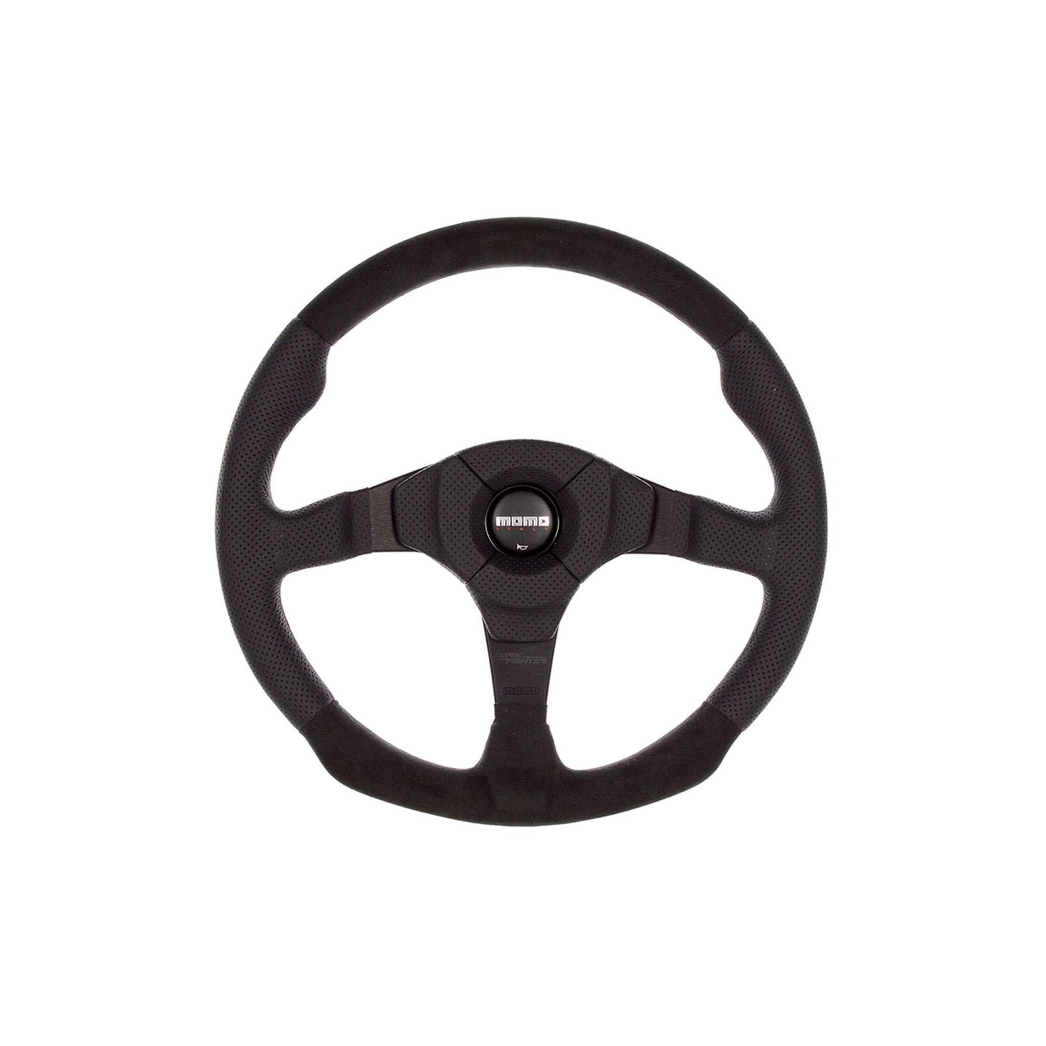 Steering wheel, dark warrior, black / black Alcantara - Momo