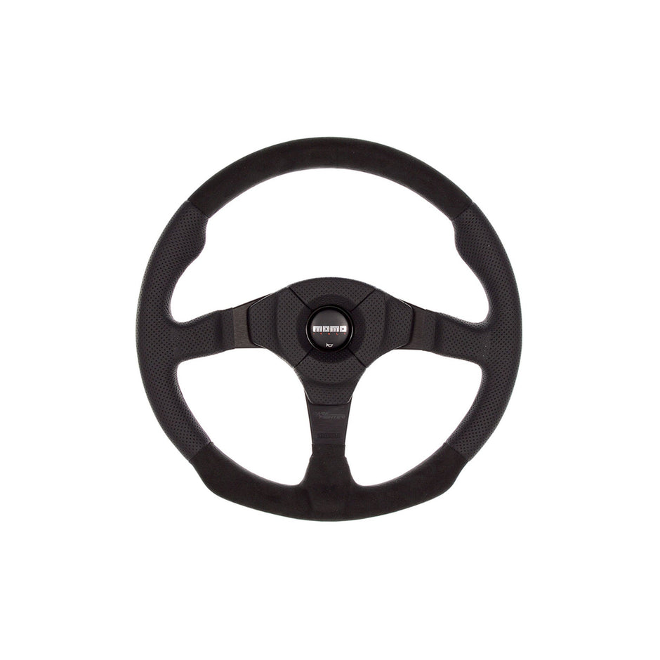 Steering wheel, dark warrior, black / black Alcantara - Momo