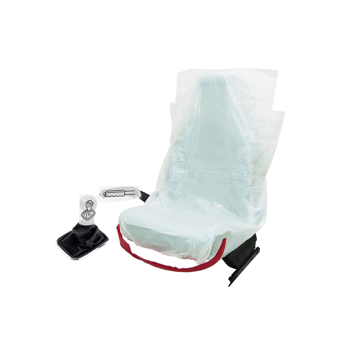 Disposable 5-in-1 Car Service Protection Set - 100 Sets, PPE Protection