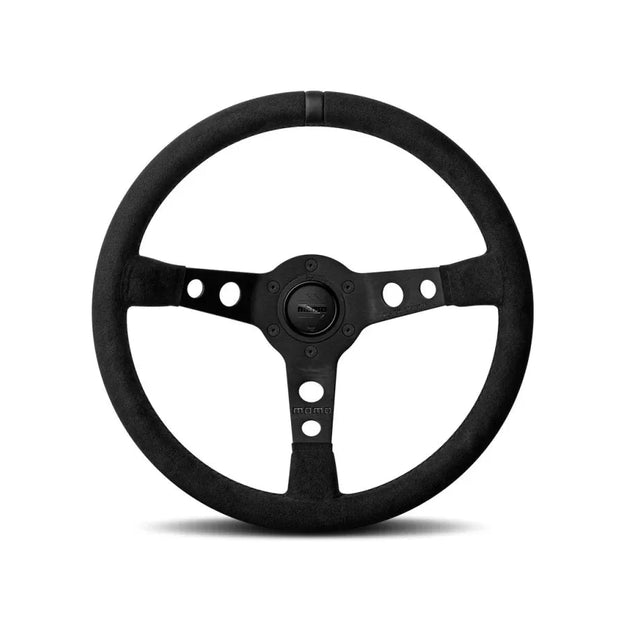 Momo mod.07 Black Edition Lenkrad - schwarze Mikrofaser | Porsche 968 | OEM / Erstausrüsterqualität