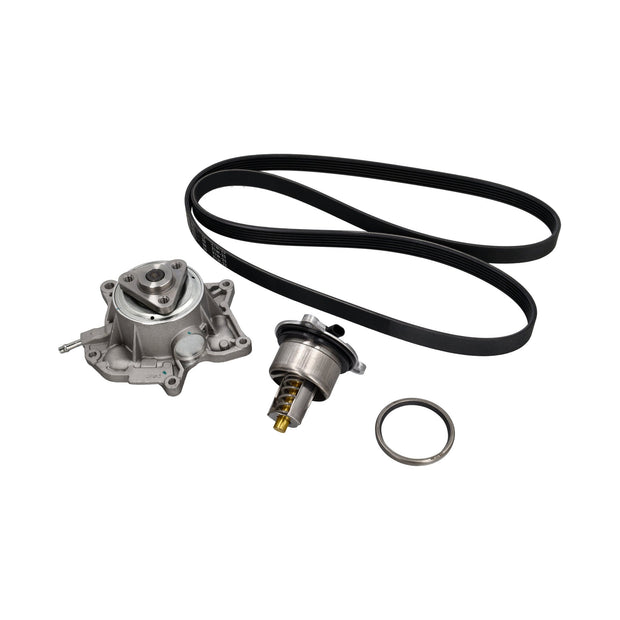 Wasserpumpe, Keilrippenriemen und Thermostat-Reparatursatz – OEM / Erstausrüsterqualität – Porsche 718 Boxster / Cayman 2.0L