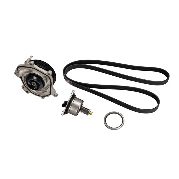 Water pump with housing, belt, and thermostat set. Porsche 991.2 Carrera / 992.1 Carrera / 2S / 4S / Turbo / 992.2 Carrera 2