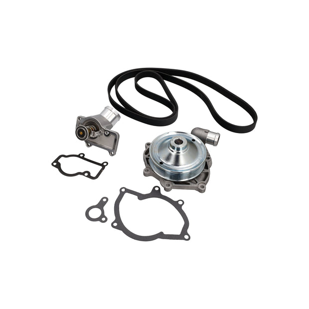 Water pump, V-belt & thermostat kit. Porsche Boxster 987 / 987C Cayman / 997 C2 / 997 C4 (non-turbo)