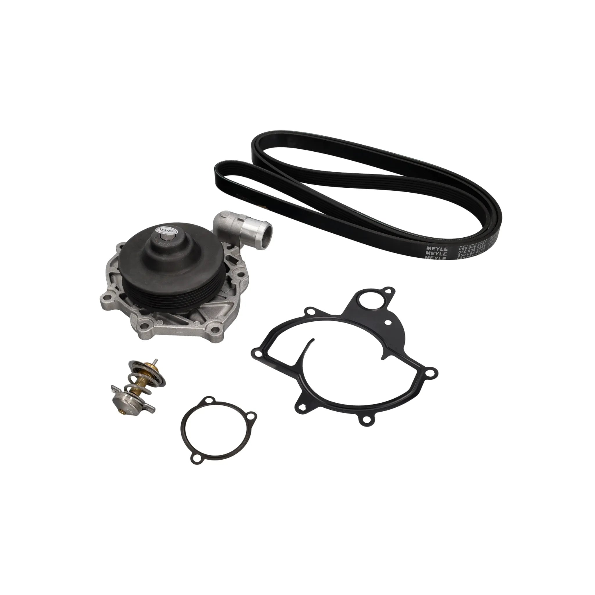 Water Pump, V-belt, and Thermostat Kit. Porsche 997 Turbo / GT2 / GT3