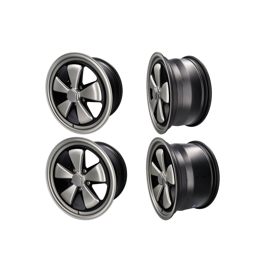 17" Fuchs RSR Style Alloy Wheel Set (4 Wheels) 7.0J and 9.0J Silver