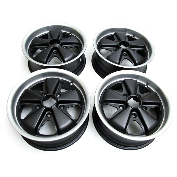 15" Fuchs Style Alufelgen-Set (4 Stück) Schwarz