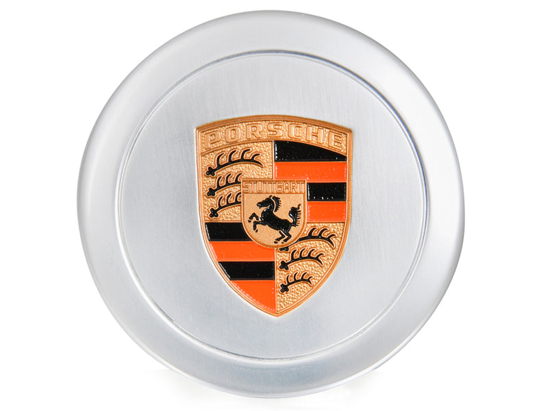 Nabendeckel für Fuchs Alufelgen, 71 mm, Silber. Porsche 911 70-89