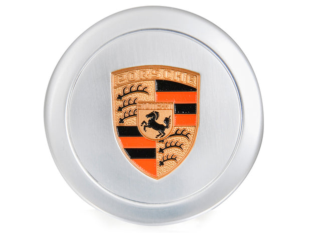 Nabendeckel für Fuchs Alufelgen, 71 mm, Silber. Porsche 911 70-89