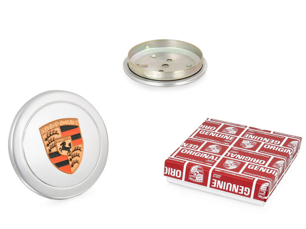 Nabendeckel für Fuchs Alufelgen, 71 mm, Silber. Porsche 911 70-89