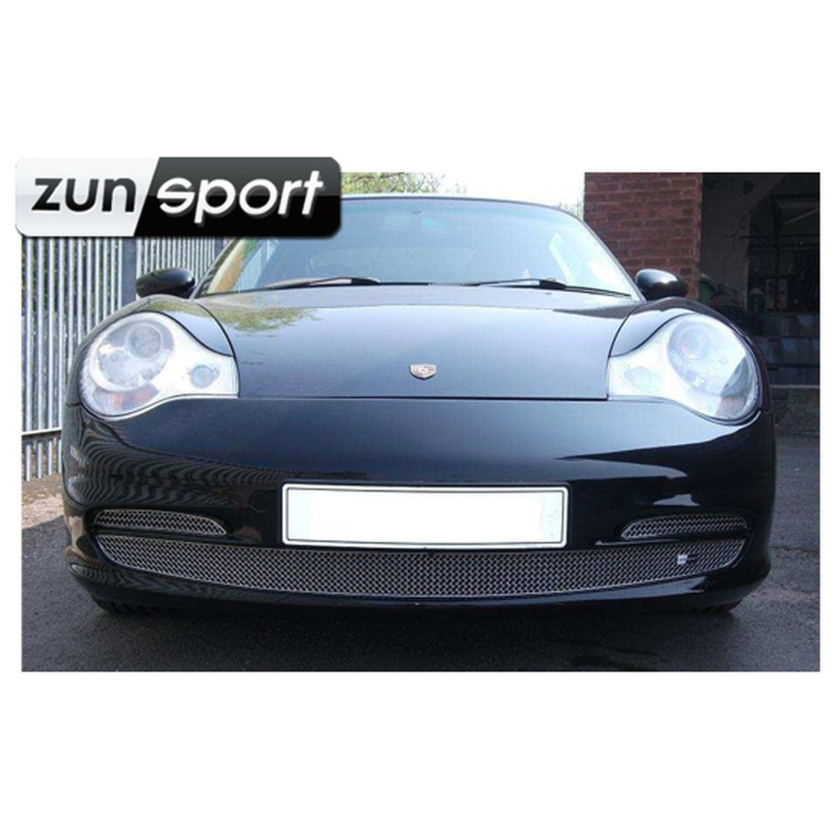 Edelstahl-Kühlergrill-Set für vordere Stoßstange ZunSport. Porsche 996 2002>>