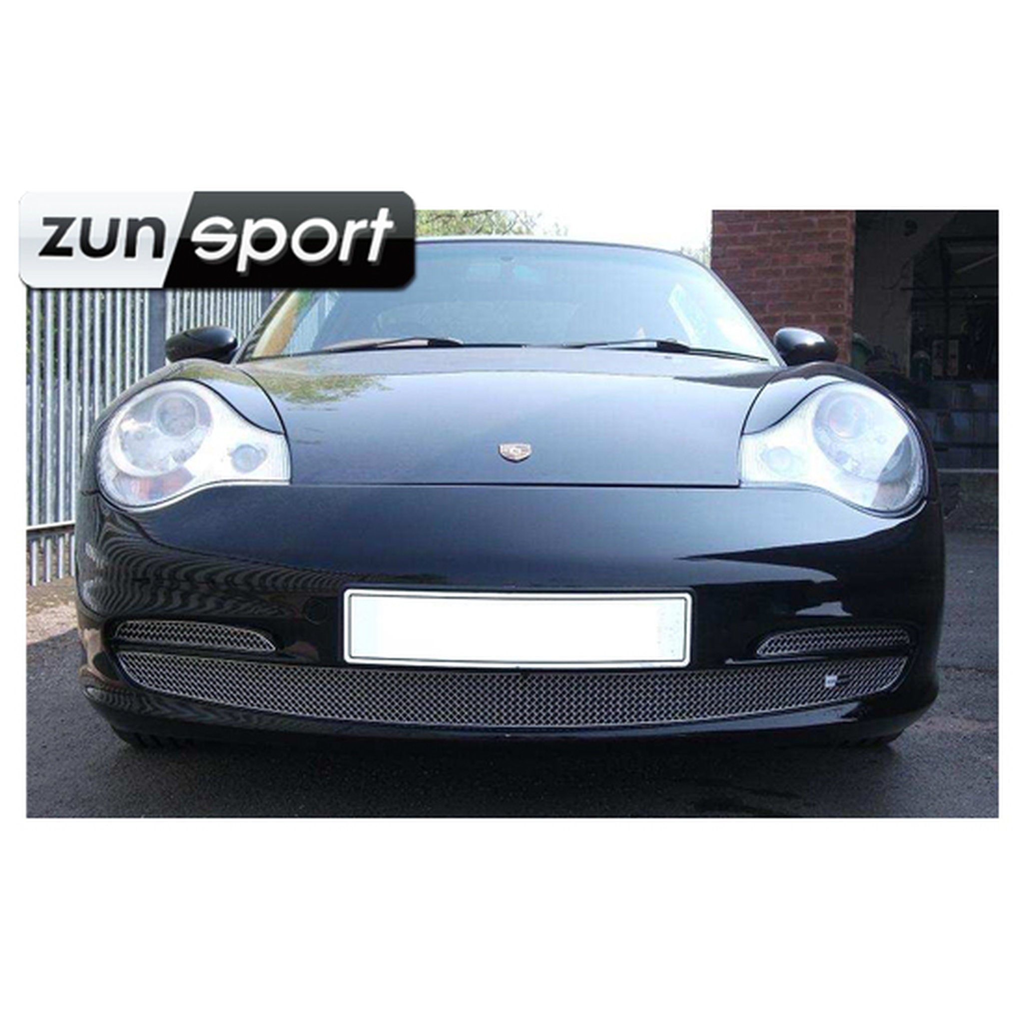 Edelstahl-Kühlergrill-Set für vordere Stoßstange ZunSport. Porsche 996 2002>>