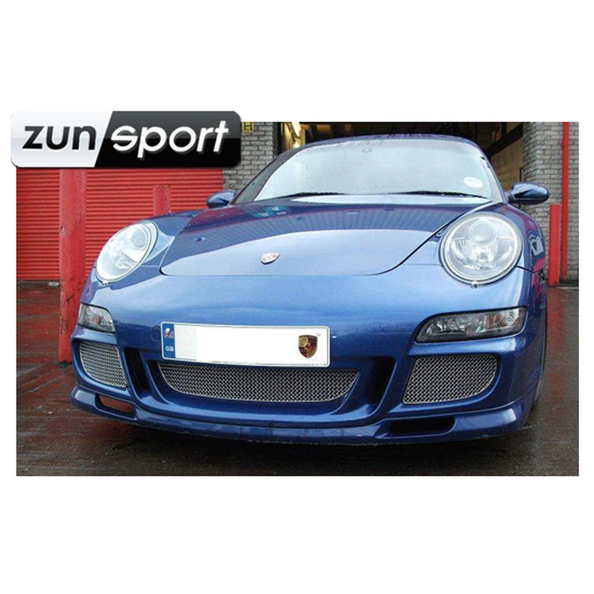 Edelstahl-Kühlergrill-Set für vordere Stoßstange ZunSport. Porsche 997 GT3