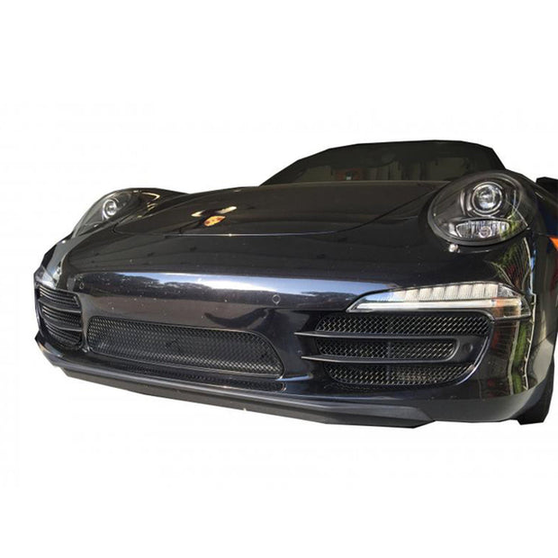 Edelstahl-Kühlergrill-Set für vorderer Stoßfänger ZunSport. Porsche 911.1 C4S (PDK mit Parksensoren)