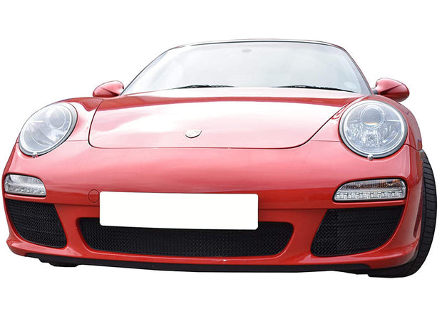ZunSport Edelstahl-KomplettKühlergrill-Set für Frontstoßstange. Porsche 997.2 Carrera 2/2S