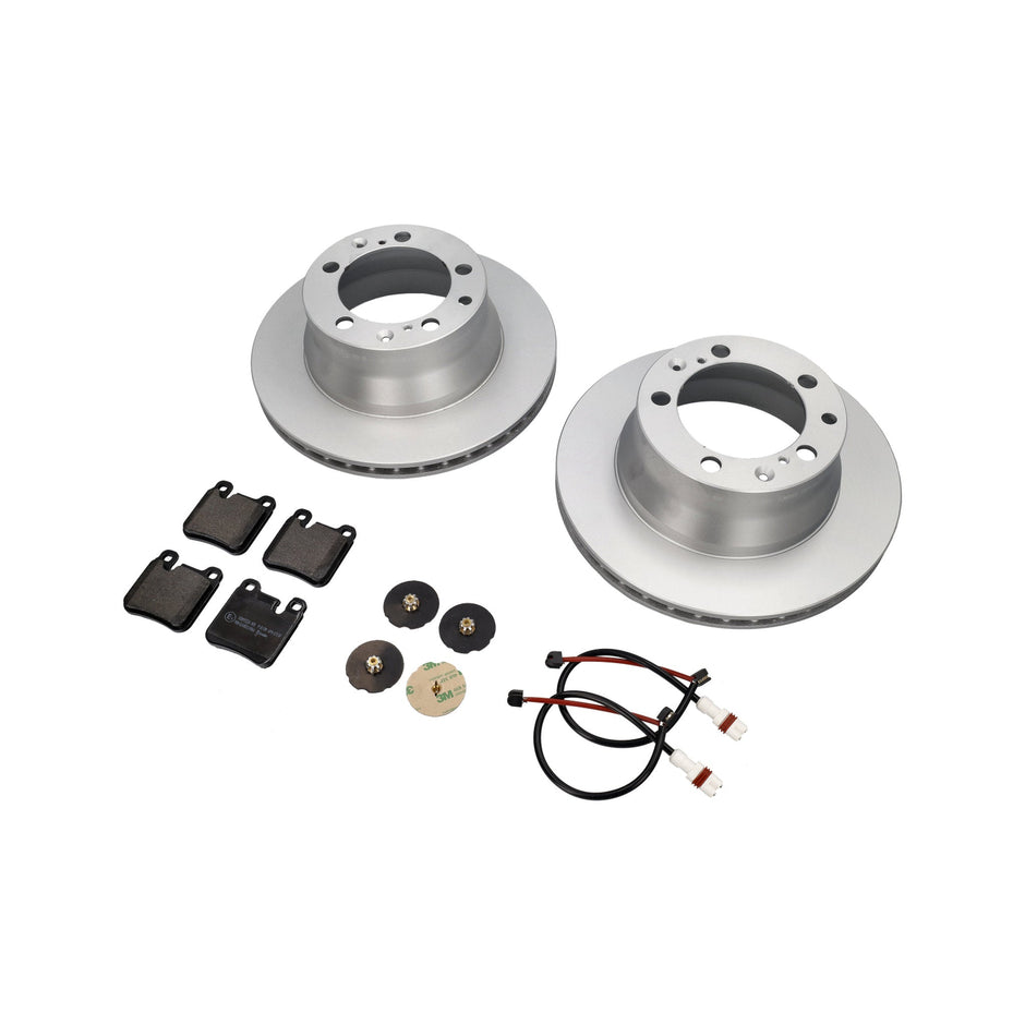 Brake Pads & Discs Set Rear Axle Porsche 964 C2 1989-91 small calipers – ABS Quality